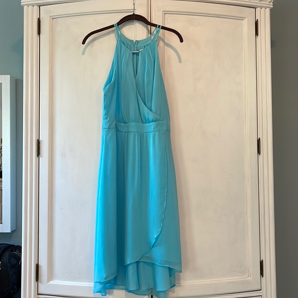 Light robins egg blue dress